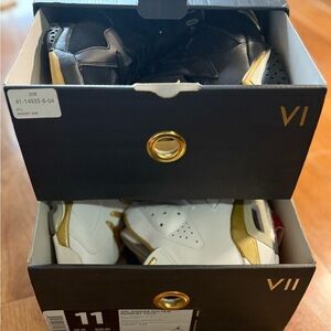 NEW IN BOX 2012 MENS NIKE AIR JORDAN 6/7 V/VII GMP GOLDEN MOMENT PACK SZ 11 DMP